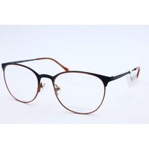 New Prodesign Denmark 3168 c.6621Brown/Black Round Eyeglasses Clear Lenses 51mm